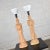 Mid 20th Century Vintage Hollywood Regency Asian Figural Lamps Style of James Mont W/ Black Tapered Shades - a Pair For Sale - Image 5 of 13