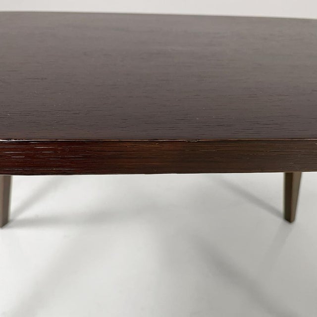 Wood Mid-Century Modern Italian Coffe Table in Dark Wood, 1960s For Sale - Image 7 of 15