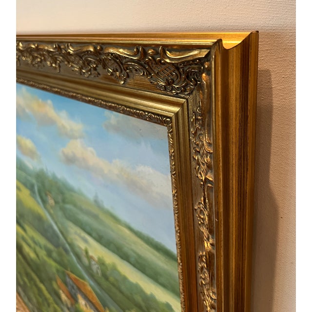 Tuscan Countryside Impressionist Oil Painting, Framed For Sale - Image 17 of 18