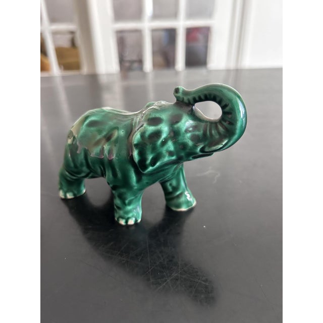 Ceramic Ceramic Elephants from Saint Clément, 1950, Set of 2 For Sale - Image 7 of 10