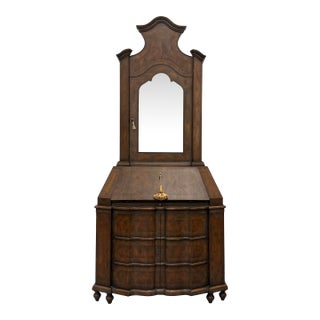 Vintage Walnut Secretary With Mirror For Sale