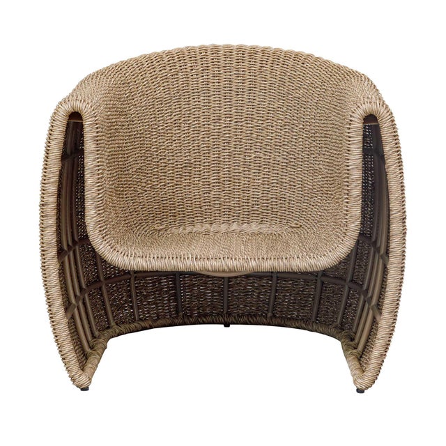 Kenneth Ludwig Chicago Tropic Golden Flax Outdoor Lounge Chair For Sale - Image 4 of 15