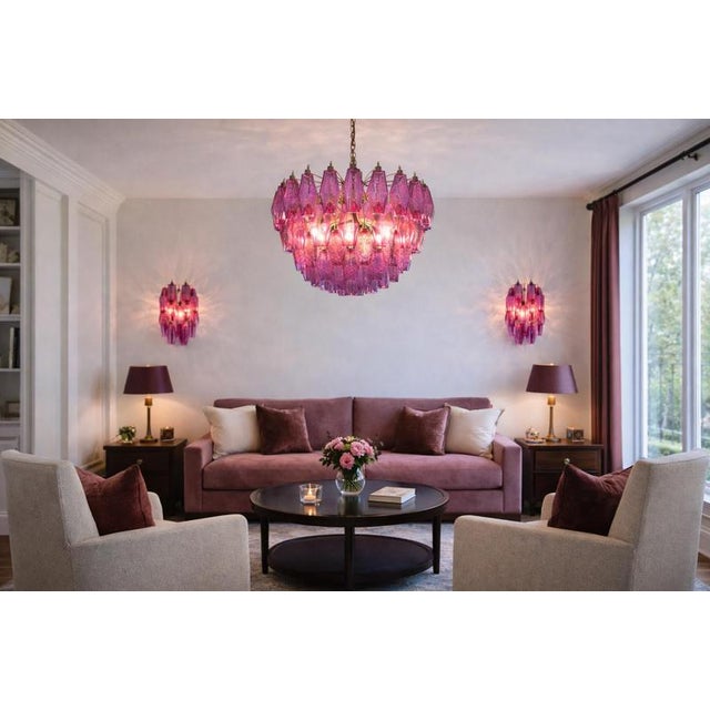 Murano Glass Chandelier, 1990 For Sale - Image 12 of 17