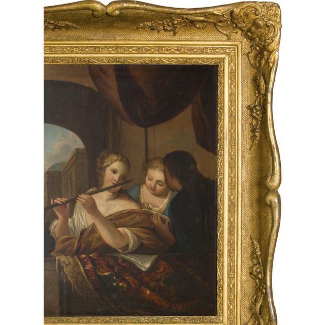 18th Century French Rococò Painting, Framed For Sale - Image 5 of 7