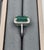 Metal 9.07 Ct Natural Emerald & Diamond Ring Size 6.5 For Sale - Image 7 of 9