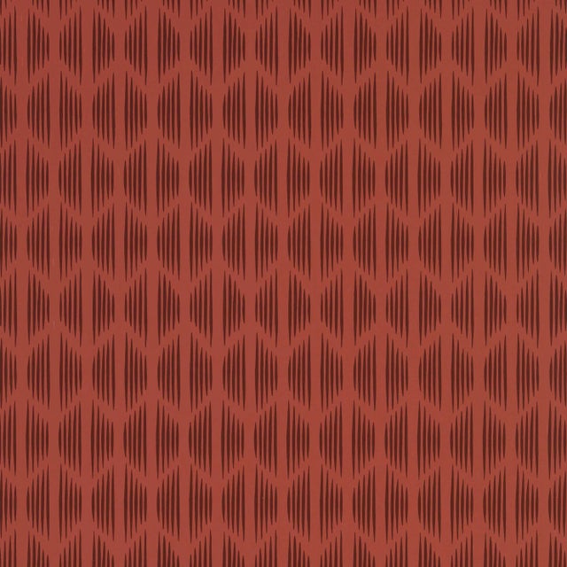 Schumacher X David Oliver Ovington Wallpaper in Porphyry For Sale