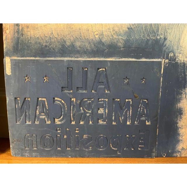 Pair of Large Early 1900's Wooden Advertisement Poster Printing Blocks for "Fearless Greggs" For Sale - Image 13 of 13