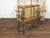 American Midcentury Metal and Wood Two-Tiered Shelving Unit with Twisted Motifs For Sale In Atlanta - Image 6 of 12