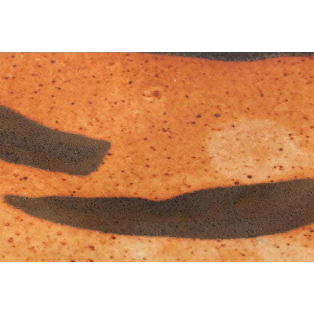 Warren MacKenzie Mid 20th Century Mid Century Modern Warren MacKenzie Large Ceramic Platter For Sale - Image 4 of 7