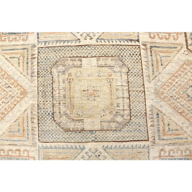 Ariana 6'4" Star-Shaped Geometric Afghan Hand-Knotted Wool Rug For Sale In Los Angeles - Image 6 of 6