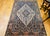 Textile Antique Persian Malayer Area Rug, Hand-Knotted Wool, Geometric Medallion Pattern, Ivory & Navy,5x7 For Sale - Image 7 of 17