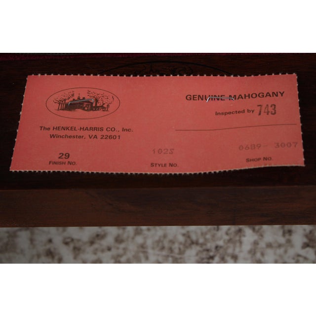 Set of 12 Henkel Harris Clawfoot Mahogany Dining Room Chairs For Sale - Image 14 of 15