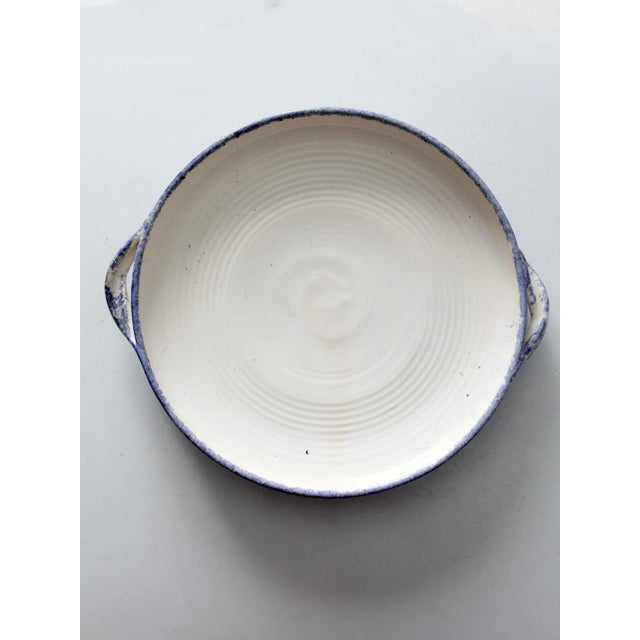 Ceramic Vintage Studio Pottery Shallow Bowl For Sale - Image 7 of 9