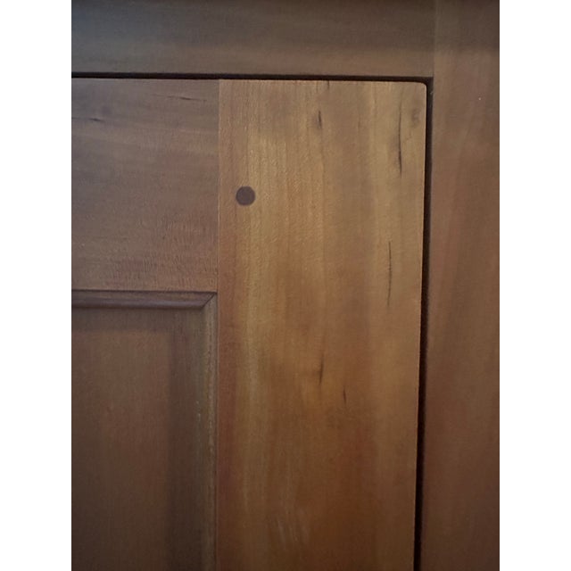 Custom made free-standing cabinet handcrafted by master furniture maker Gary Adriance in his So. Dartmouth MA workshop....