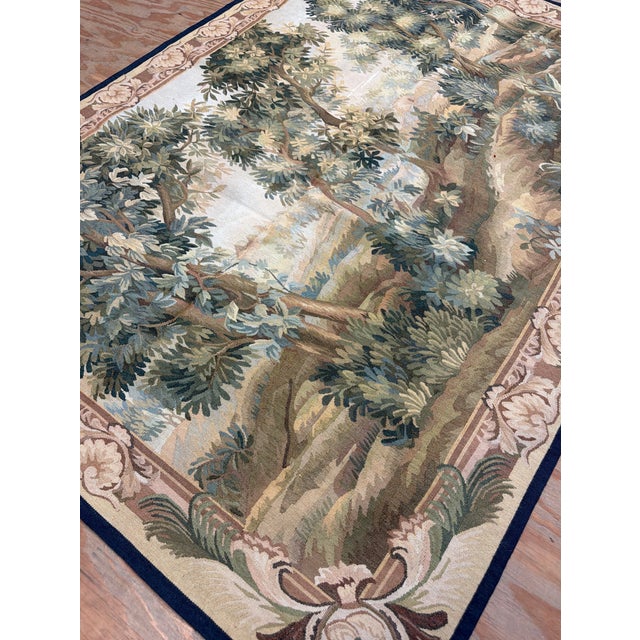 Traditional Vintage Tapestry Depicting a Hidden Forest For Sale - Image 3 of 7