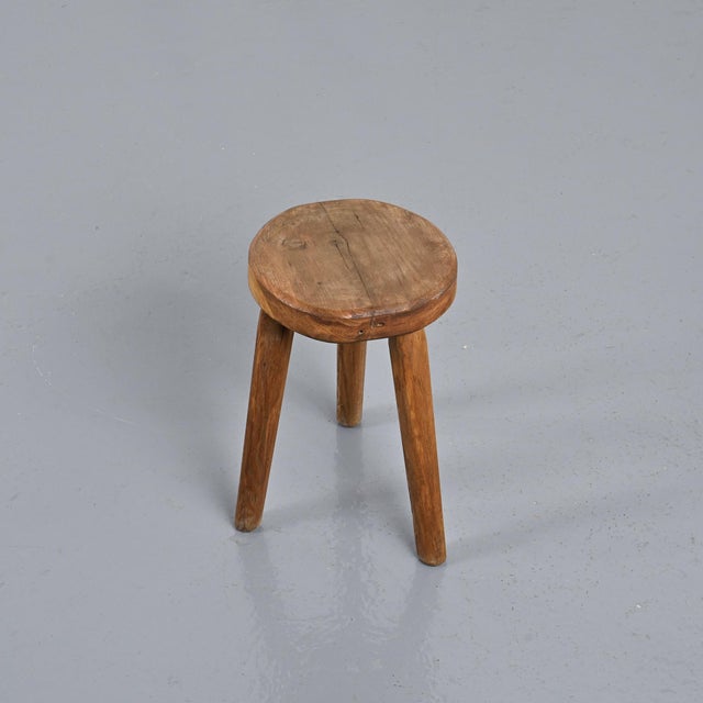1950s Wooden Tripod Stool, 1950s For Sale - Image 5 of 11