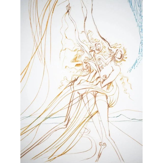 Salvador dali the temptation original engraving on arches vellum signed in pencil bottom right numbered out of 150 copies...