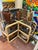 1970's Bielecky Brothers Wrapped Rattan and Glass Waterfall Corner Etagere For Sale - Image 11 of 14