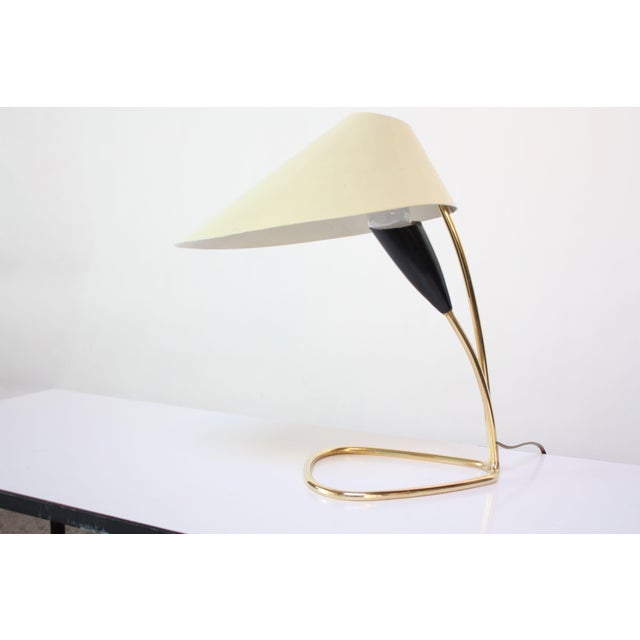 1950s Austrian Brass 'Lily' Table Lamp Attributed to j.t. Kalmar For Sale - Image 13 of 13
