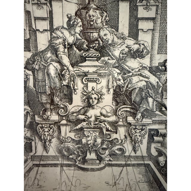 Framed Etchings by Wendel Dietterlin Architectural - Set of 4 For Sale - Image 13 of 16