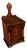 19th Century French Walnut Salt Box With Burl Walnut Drawer, Lift Lid & Brass, Circa 1820 For Sale