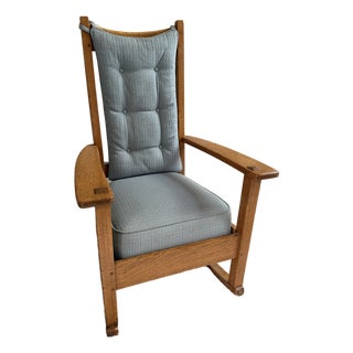 Antique Charles Limbert Rocker (Small) For Sale