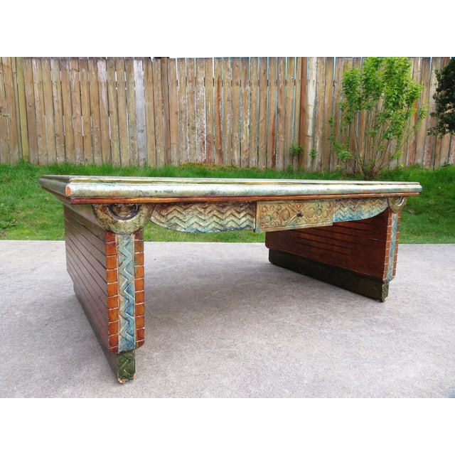 Post Modern Two-Sided Double Drawer Sculptural Textured Coffee Table ~ Brutalist Vintage Abstract Art ~ Modernsim For Sale - Image 16 of 18