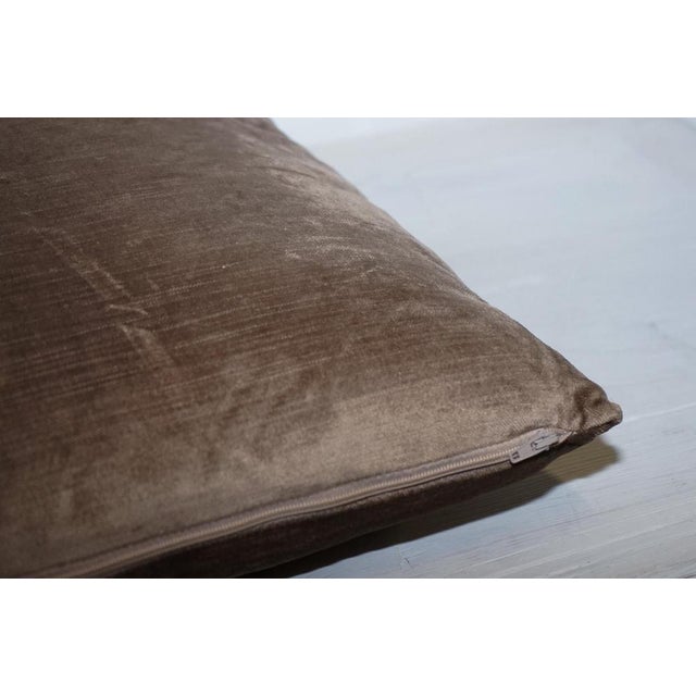 Vintage Brown Feather Filled Scatter Cushions, Set of 2 For Sale - Image 6 of 9