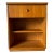 1970's Mid-Century Modern Blonde Pecan Night Stand End Side Table For Sale