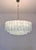 Glass Large Murano Glass Chandelier in White Alabaster Glass Tube, 1990s For Sale - Image 7 of 18
