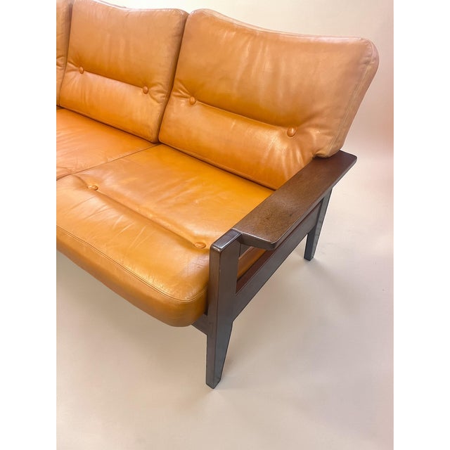 Wood Vintage Danish Frame Sofa, 1970s For Sale - Image 7 of 14