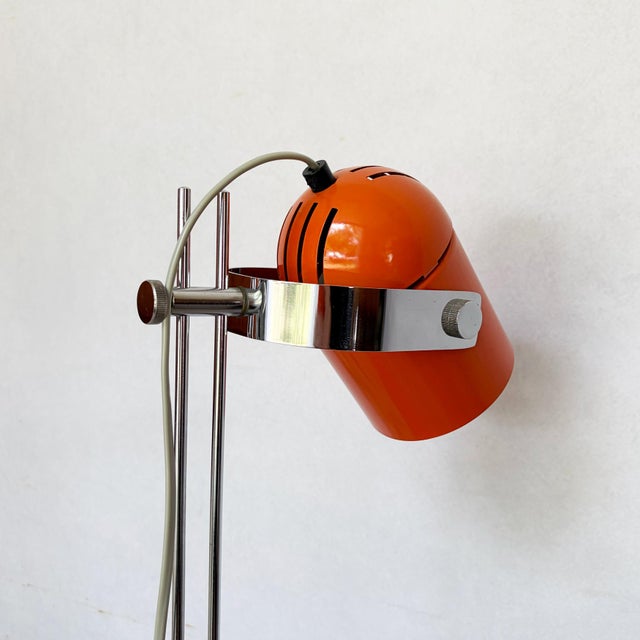 1970s Orange Combi Lux Table Lamp by Stanislav Indra for Lidokov, 1970s For Sale - Image 5 of 10