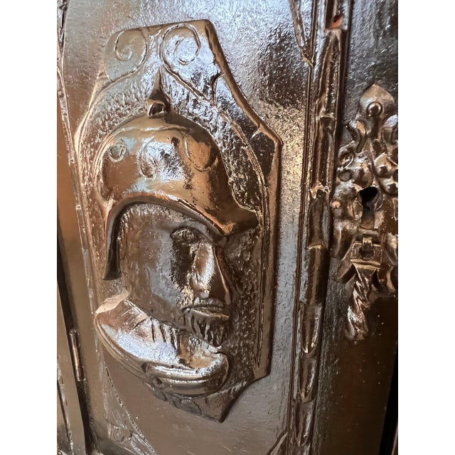 20th Century Spanish Baroque Style Cabinet on Stand, Bargueno or Varqueno For Sale - Image 12 of 18