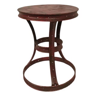 Red Side Table Retro 1980s For Sale