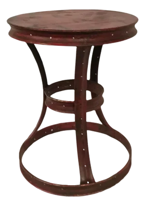 Red Side Table Retro 1980s