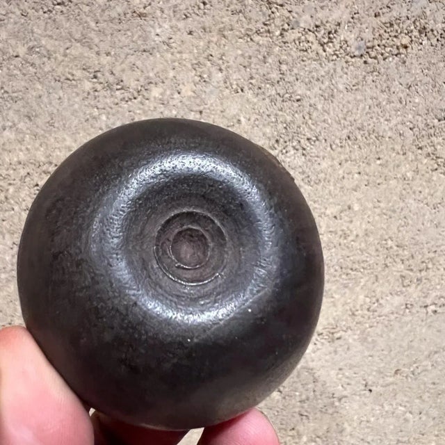 1970s Small Lidded Wood Vessel Container For Sale - Image 4 of 18