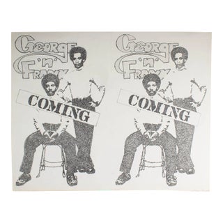 “George N’ Frank Coming” Graphite Drawing Signed by James Spencer Russell For Sale