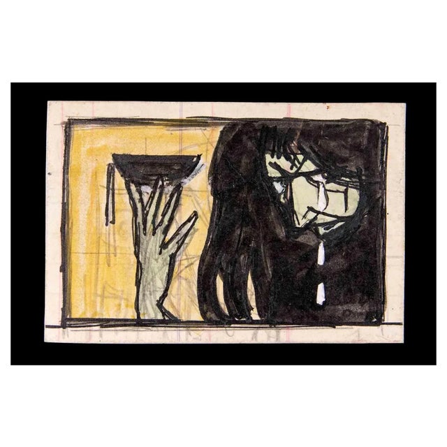 Gabriele Galantara, Magic Tears, Mixed Media, Early 20th Century For Sale