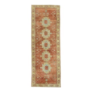 Turkish Vintage Rug 3'11" x 11' #20660 For Sale