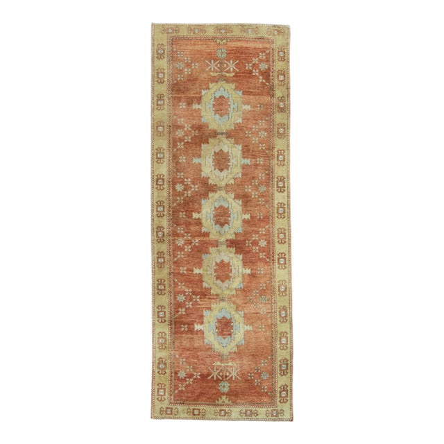Turkish Vintage Rug 3'11" x 11' #20660 For Sale