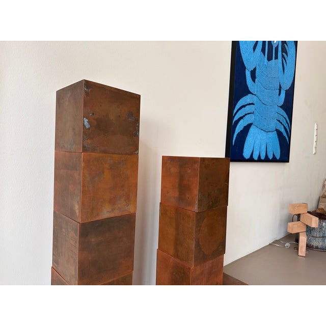 Early 21st Century Paul Kelley, Magnetic Copper Cubes, 2000s, Copper, Set of 10 For Sale - Image 5 of 12