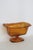 Ftda 1981 Amber Golden Brown Pressed Glass Embossed Pedestal Candy Dish 5088b For Sale - Image 17 of 18
