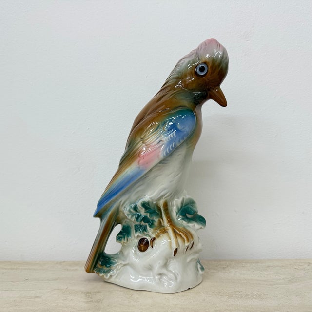 1950s Vintage Porcelain Parfume Lamp Bird, 1950s For Sale - Image 5 of 18