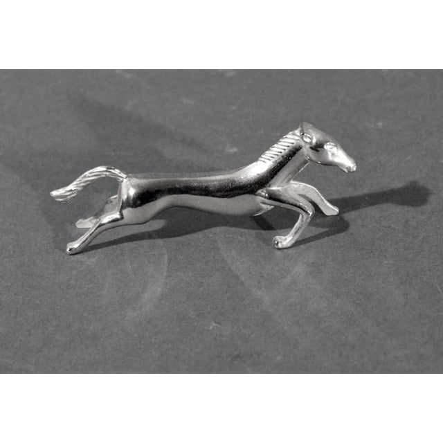 Mid 20th Century Modernist French Silver Plate Horse Knife Rests-Set of Twelve For Sale - Image 5 of 8