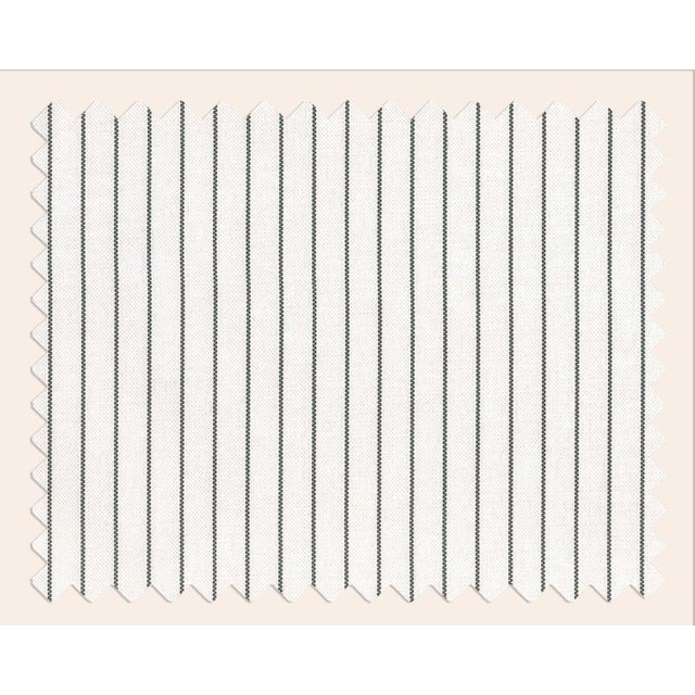 Cream Panarea Armchair in Green and Cream Striped Upholstery by Ceraudo For Sale - Image 8 of 9