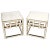 Pair of Greek Motive Square Bevelled Mirrors Mirrored End Tables Nightstands For Sale - Image 13 of 13