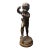 Antique Victorian Clodion 13.5" Figural Bronze Statue Sculpture Musician For Sale
