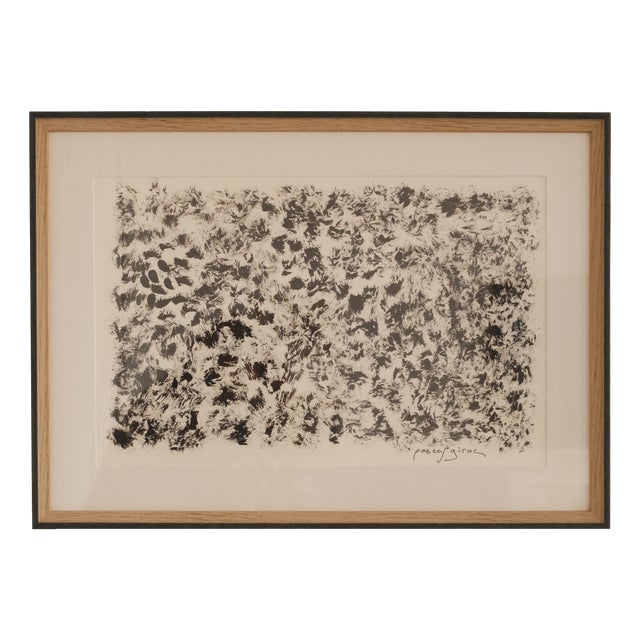 Pascal Girac, Écume (Foam), 1960s, Ink & Acrylic on Paper, Framed For Sale