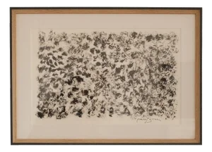 Pascal Girac, Écume (Foam), 1960s, Ink & Acrylic on Paper, Framed