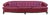 Monteverdi-Young Mid-Century Modern Tufted Ruby Red Leather Sofa, 1973 For Sale